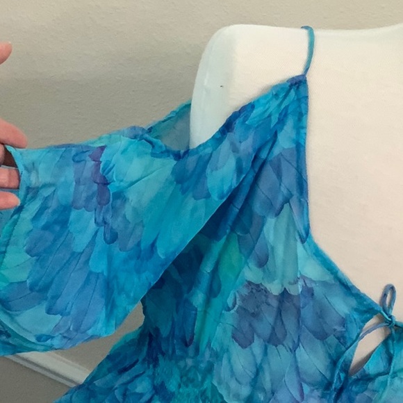 Lisa Blue WINGED ONES Gypsy Dress - Celestial Blue - Picture 5 of 15